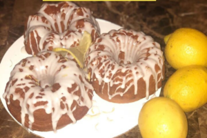Lemon Blossom Baby Bundt Cakes