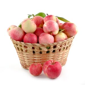 apples, basket full, set